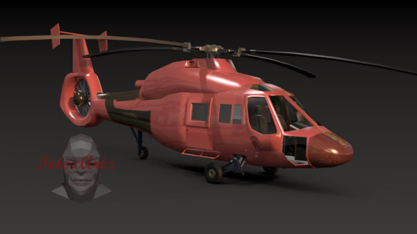 helicopter kasatka russian 3d obj - Russian Kasatka Helicopter by TotexArtz